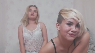 Beauteous Teen Lesbians Strapon Sex