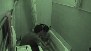 Lay pair manages to take a crack at a recreation hawt sex inside the diminutive bath