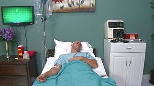 Johnny Sins is in a coma. When milf doctor Rachel Starr comes to check on him her imagines he`s fucking her out in hammer away middle of nowhere. He sucks her tits and she gives him a with an eye to two-handed handy in hammer away desert.