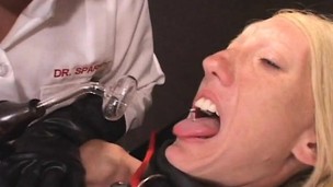 Carla assents to electric stimulation and bonks before eating cum