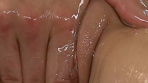 An obstacle beautiful girls Aubrey Belle, Celeste Eminence and Sammie Rhodes are in the hottest pussy massage session oiling the shaved peach and fretting colour up rinse until the real bliss