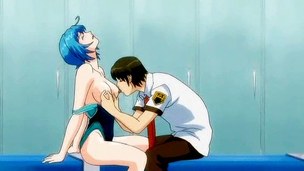 69 anime sex with Irish colleen in swim costume